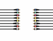 Snake kabel 8x RCA - 8x RCA, 15 m