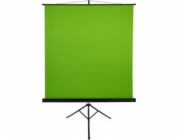 AROZZI Green Screen/ zelené plátno pro fotografy a streamery/ mobilní trojnožka 90" (228 cm)/ 157 x 157 cm/ case černý