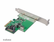 AKASA síťová karta USB 3.2 HOST card, 10Gbps USB 3.2 Gen 2, Interní, 20-pin, PCIe