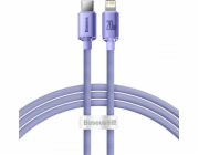 Baseus CAJY000205 Crystal Shine Series Datový Kabel USB-C - Lightning 20W 1,2m Purple