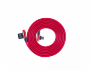 Sbox USB->Micro USB 90 M/M 1.5m USB-MICRO-90R strawberry red