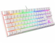 Genesis herní mechanická klávesniceTHOR 303/RGB/Outemu Brown/Drátová USB/US layout/Bílá