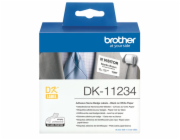 BROTHER DK-11234 -Originální samolepicí štítek na oděv - černý tisk na bílém podkladu, 60 mm x 86 mm
