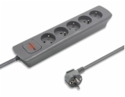 QOLTEC 50275 Power strip 5 sockets 1.8m Grey