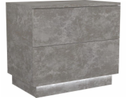 Bedside table Sela S2 - Concrete