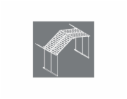 Palram - Canopia Rozšiřovací modul 11x4,1 pro domky série Yukon 11 (antracit)