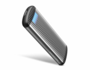 AXAGON EEM2-SA, USB micro-B 3.2 Gen 1 - M.2 SATA SSD kovový RIBBED box, bezšroubkový