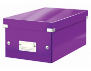 LEITZ Krabice na DVD  Click&Store, purpurová