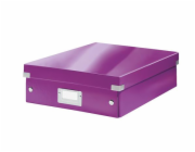 LEITZ Organizační box  Click&Store, velikost M, purpurová