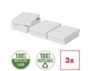Esselte Home, set 3 ks, velikost M nízký, bílá