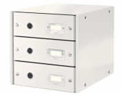 LEITZ Zásuvkový box  Click&Store, 3 zásuvky, bílá