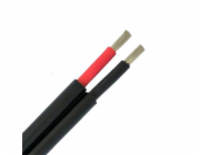 Kabel MHPower PV1-F pro soláry, měděný 2x 6mm2, 1kV, černý, dvojitý, cena za 1m