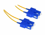 XtendLan FO patch SC-SC 0.5m 9/125, duplex, ultraflexibilní G.657.A1, LS0H, průměr 2mm, krátký vývod