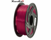 XtendLAN PETG filament 1,75mm průhledný červený 1kg