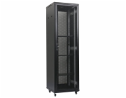 XtendLan 47U/600x800 stojanový, černý, perforované dveře a záda