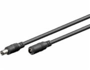 PremiumCord Prodlužovací kabel napájecího konektoru 5,5/2,1mm, délka: 3m