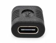 NEDIS USB adaptér/ USB 3.2 Gen 2/ USB-C zásuvka/ USB-C zásuvka/ 10 Gbps/ černý
