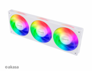 Akasa AK-FN113-WH AKASA ventilátor VEGAS A36, trio 12cm ARGB fan, single frame,Anti-Vibration