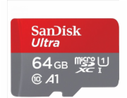 SanDisk MicroSDXC karta 64GB Ultra (140 MB/s, A1 Class 10 UHS-I) + adaptér