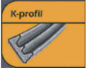 Těsnění K6H 9x4 mm hnědé