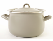 Hrnec 6,3 l smalt s poklicí Olymp Elegant šedý 22 cm