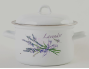 Hrnec smalt 18 cm/3 l s poklicí Levandule Standard
