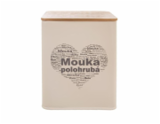 Dóza SRDCE na polohrubou mouku
