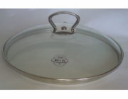 Poklice sklo 28 cm BELIS-nerez držadlo