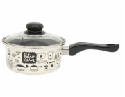 Rendlík smalt 1,5l s rukojetí dekor Retro Kitchen 16 cm