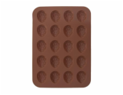 Forma na 20 ks ořechů silikon hnědá