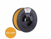 C-TECH Tisková struna (filament) PREMIUM LINE, PETG, luminiscenční světlá oranžová, RAL2007, 1,75mm, 1kg