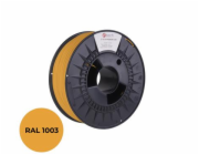 C-TECH Tisková struna (filament) PREMIUM LINE, PETG, signální žlutá, RAL1003, 1,75mm, 1kg