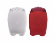 Emos LED přední + zadní svítilna na kolo P3921 na 2× CR2032,10 lm
