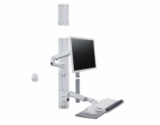 Ergotron LX Wall Mount System - Montážní sada (nástěnný držák, držák na myš, rameno klávesnice, 2 cable channels, opěrka zápěstí, nástěnná kolejnice 10 palců (25,4 cm), nástěnná trasa 34") - Technolog