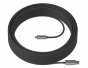 Logitech Strong - USB kabel - USB typ A (M) do 24 pin USB-C (M) - USB 3.2 Gen 2 - 25 m - Active Optical Cable (AOC), plénum - pro Room Solution Huddle, Large