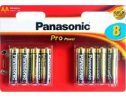 PANASONIC PRO POWER, Batérie, AA, LR6, 1,5V, 8ks