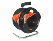 Solight prodlužovací přívod na bubnu, 1 zásuvka, 25m, oranžový kabel, 3x 1,5mm2 - PB11O