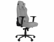 AROZZI herní židle VERNAZZA Soft Fabric Light Grey/ povrch Elastron/ světle šedá