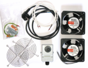 XtendLan Ventilace pro nástěnné rozvaděče, termostat, 2 ventilátory,napáj.kabel, spoj. materiál