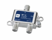 ITS rozbočovač 1/2 průchozí pro DC, 5-2400 MHz Rozbočovač satelitní 2xF EK ITS RF12