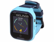 HELMER dětské hodinky LK 709 s GPS lokátorem/ dot. display/ 4G/ IP67/ nano SIM/ videohovor/ foto/ Android a iOS/ modré