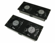 XtendLan Ventilace pro stojan. rozvaděče Telco hloubky 600,800,1000,1200mm, 4x ventilátor, napájecí kabel
