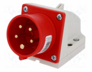 Instalační vidlice 16A/400V/5-pól nástěnná PCE 515-6