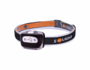 Solight čelová LED svítilna, 3W + červené světlo, 3x AAA