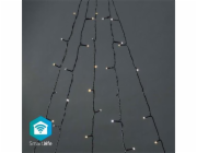 NEDIS Wi-Fi chytré dekorativní LED/ teplá až studená bílá/ 200 LED s/ Android & iOS/ Nedis® SmartLife/ 5 x 4 m