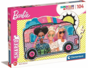 Puzzle 104 dílků ve tvaru Barbie