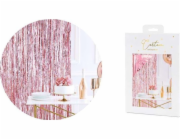 PartyDeco Curtain Party Curtain rose gold Wall 90x250