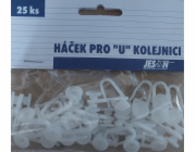 Háček záclonový "C" 25 ks **hnědý **