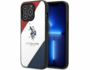 US Polo US Polo Case pro iPhone 14 Pro 6.1 Bílá/bílá trikolor reliéf