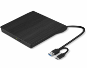 C-TECH Externí DVD vypalovačka DVD-USB-AC, USB 3.0, USB A/Type C
